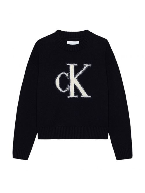 CALVIN KLEIN Plush logo sweater CALVIN KLEIN | CKIG0IG02220BEH